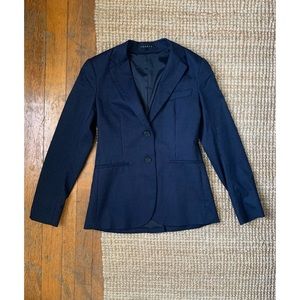 Theory navy pinstripe blazer